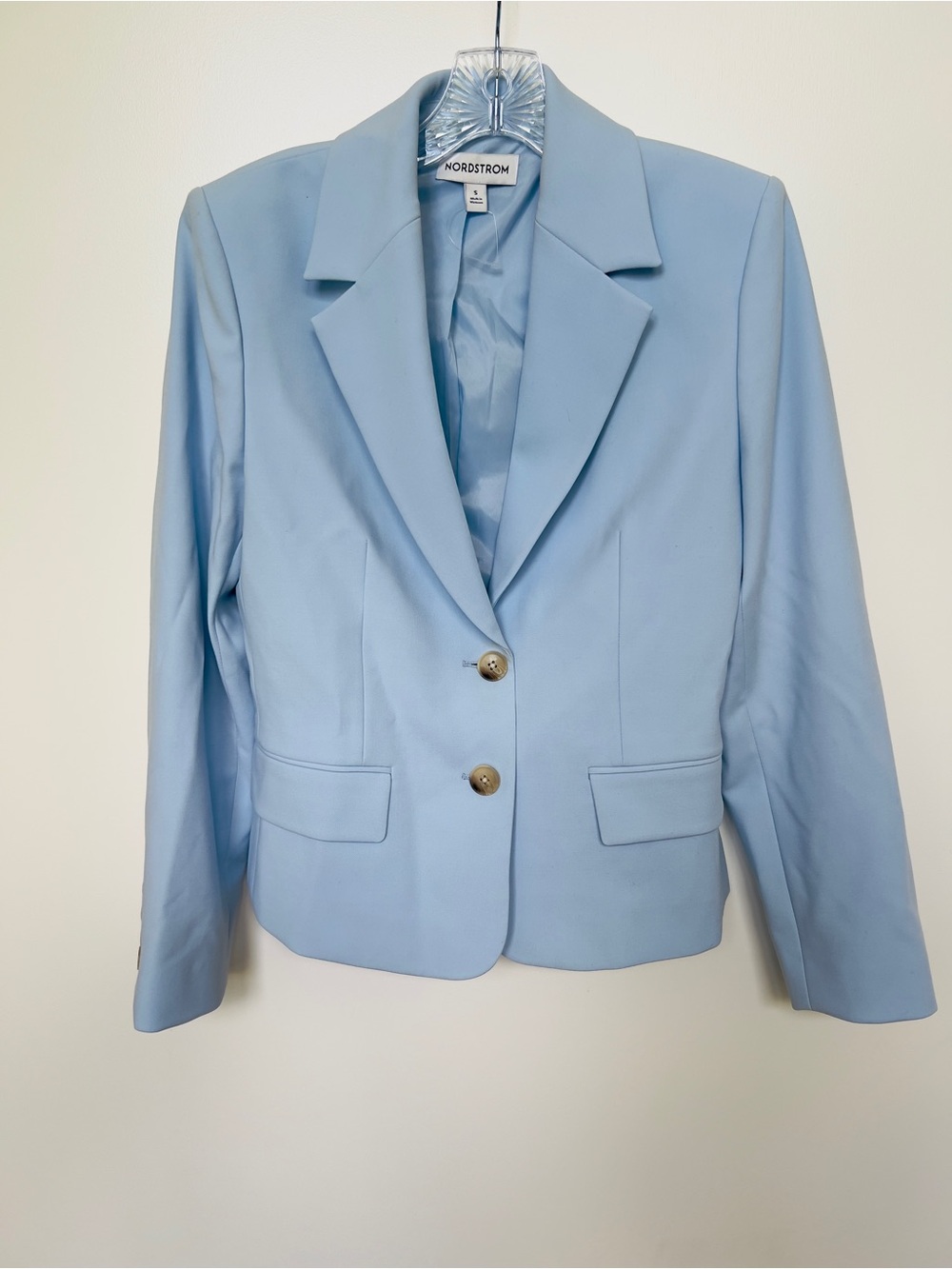 Nordstrom Light Blue Women's Tailored Blazer